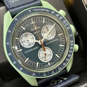 4553-2-1　Swatch × Omega MISSION TO JUPITER スウォッチ × オメガ ミッション トゥ アース　クォーツ　メンズ腕時計