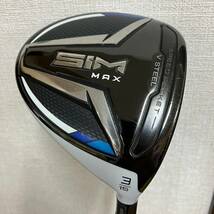 5032-1M　TaylorMade テーラーメイド　SiM　MAX　3　15°　フェアウェイウッド　Flex SR　ゴルフクラブ_画像1