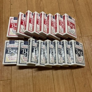 ☆Bee No.92 Playng Card 赤1カートン＋青1カートン トランプ カジノ カードゲーム の画像2
