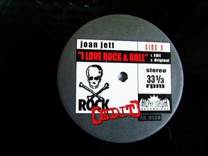 US盤！12inchS★JOAN JETT(ランナウェイ ズ)/I LOVE ROCK & ROLL 他★AO-9528