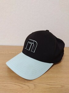【FLEXFIT】フレックスフィット キャップ L-XL 黒水色 ブラックブルー 野球帽 帽子 YUPOONG