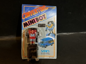 80年代 日本製 CONVERTORS MINIBOT 変形ロボット VAN 未使用品 トランスフォーム 合体 乗り物 車