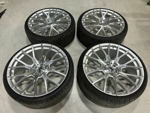 フォージアート FLOW 001 22インチ 9J 10.5J PCD120 レクサス LS500 LC500 LS600 LS460 BMW FORGIATO アメ鍛　255/30-22 295/25-22 バリ山 