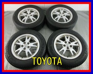 ■中古タイヤホイール■　TOYOTA プリウス 純正 15インチ 6J +45 5H 100 MICHELIN X-ICE XI3 195/65R15 91Q 人気 ST 激安 送料無料 J139