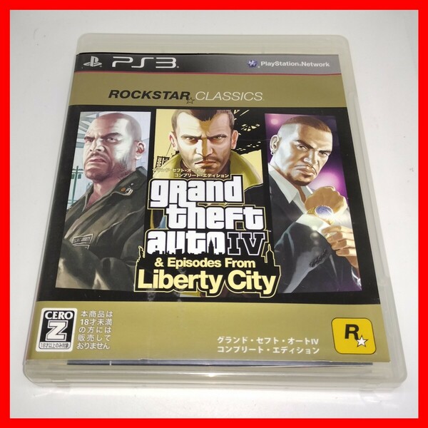 PS3 GTA Ⅳ グランド・セフト・オートIV コンプリートエディション DLC全収録 BD-ROM RDR リバティーシティ PSN SONY