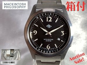 【可動品】 MACKINTOSH PHILOSOPHY マッキントッシュフィロソフィー 文字盤/ブラック 腕時計