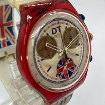 【可動品】Swatch スウォッチ DT SWSS クロノグラフ ダイショック クオーツ 1996年代頃 箱付属_画像6