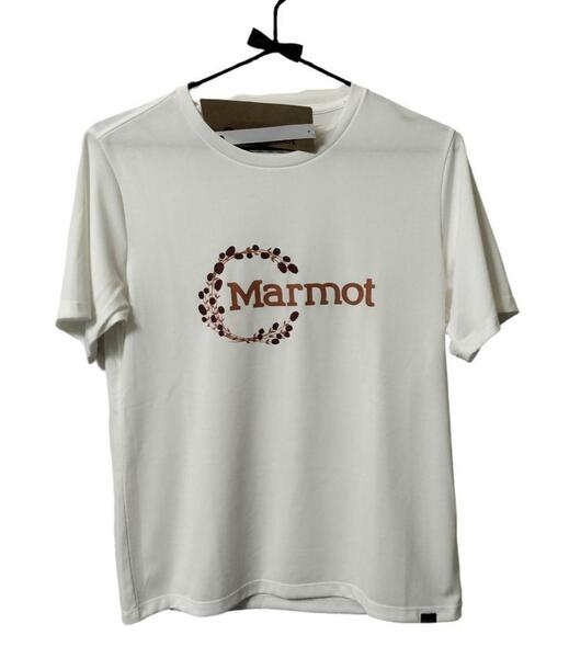 【新品】Marmot W’s Burnet Logo H/S Crew L 白