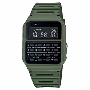 Casio Data Bank CA53WF-3B Green Olive Calculator Watch "Back to the Future" 海外 即決