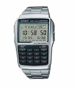 Casio DBC-32D-1A Databank Calculator Illuminator Stainless Steel Men Watch 海外 即決