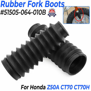 2PCS For Honda Z50A Mini Trail Fork Boots 1969-1978 CT70 CT70H #51505-064-010B 海外 即決