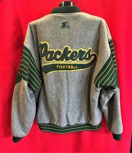 Vintage Green Bay Packers Throwback Wool Varsity Starter Jacket X Large Nice! 海外 即決