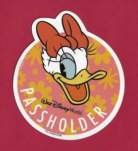 DISNEY DAISY DUCK WALT DISNEY WORLD PASSHOLDER MAGNET 海外 即決