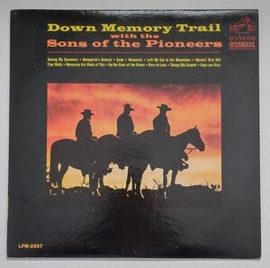 Down Memory Trail with the Sons of the Pioneers バイナル record RCA Victor Tested 海外 即決
