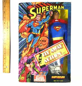 SUPERMAN 12 1/2" Vintage Action Figure By MEGO (1977) Unopened Box 海外 即決
