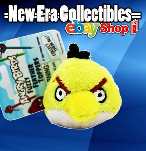 Angry Birds Fuzzy Feather Toppers Series Chuck 2" Inch Single Plush 海外 即決