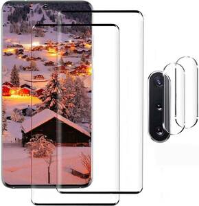 4in1 Tempered Glass for Galaxy Note 10 Plus, Screen and Camera Lens Protector 海外 即決