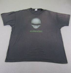 Vintage Alien Workshop Shirt Mens XL Black Alienated Single Stitch 1995 Skater 海外 即決