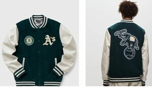 XL - Oakland Athletics Varsity Jacket Wool NEW ERA W/RECEIPT - Europe Exclusive 海外 即決