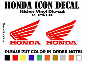 HONDA ICON LOGO VINYL DECAL STICKER 海外 即決