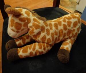 2013 TOYS R US GEOFFREY THE PLUSH GIRAFFE LAYING DOWN ANIMAL APPROX 16" TOYSRUS 海外 即決