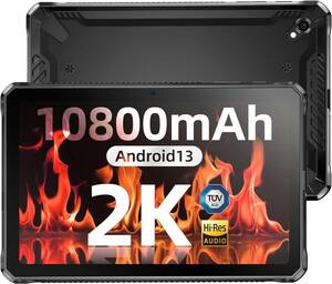 DOOGEE R10 Android 13 10.4 inch 2K Display Rugged Tablet 15GB+128GB Dual SIM 4G 海外 即決