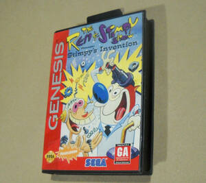 The Ren and Stimpy Show Stimpy's Invention - Sega Genesis - Complete CIB 海外 即決