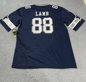 Dallas Cowboys CeeDee Lamb Jersey Blue 2XL XXL #88 Stitched NEW Football NFL Big 海外 即決