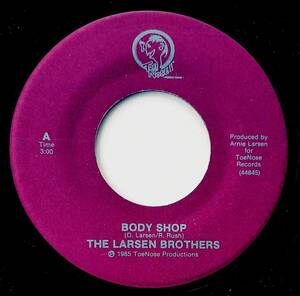 The Larsen Brothers 45 Body Shop / Down to the End - Unknown Power Pop 海外 即決