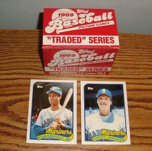 1989 Topps Traded Complete Set in Original Unopened Box Griffey Jr Randy Johnson 海外 即決