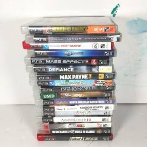 Lot of 17 PlayStation 3 PS3 Games: Fallout Skyrim NFS DC Kingdom Hearts Shooter 海外 即決