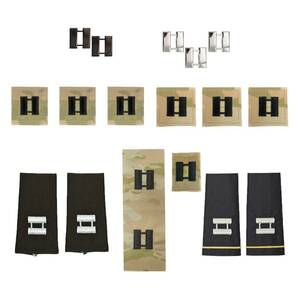 US Army New Male Captain Rank Bundle For All your Uniforms(ASU,AGSU, and OCP) 海外 即決