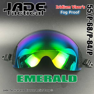 NEW HGU-55/P-68/P-84/P USA Pilot Flight Helmet Emerald Iridium Visor “GENTEX” 海外 即決