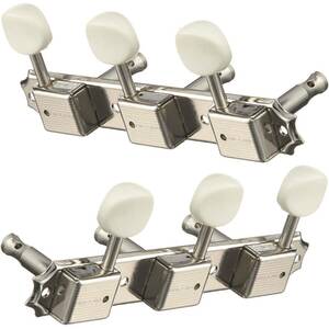 NEW Gotoh 3x3 "On a Plate" Vintage Deluxe Style Tuning Keys for Gibson - NICKEL 海外 即決