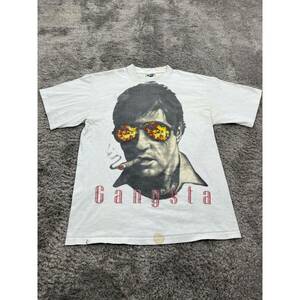 Vintage Scarface Shirt Mens XL White Graphic Gangsta Tony Montana Phat Doc RARE 海外 即決