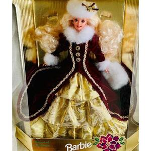 Holiday Barbie Elegant Fur Fleece Costume Collectors Edition Doll NIB 海外 即決
