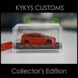 KYKYS Collector's Edition - Hot Wheels Ford Focus RS in Red w/ Case 海外 即決