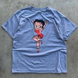 Vintage Y2K Betty Boop Grey T Shirt Size XL 海外 即決