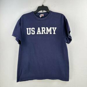 Soffe Tshirt Mens Large Blue White Preshrunk US Army Short Sleeve Pullover Tee 海外 即決