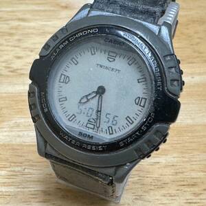 CASIO Twincept Watch AWX-10 Men Analog Digital Quartz Alarm Chrono New Battery 海外 即決