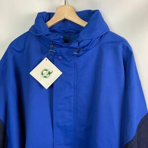 Outer Banks Jacket Blue Hood Stand Collar Zip Snap Pockets Lined Size XXL NEW 海外 即決