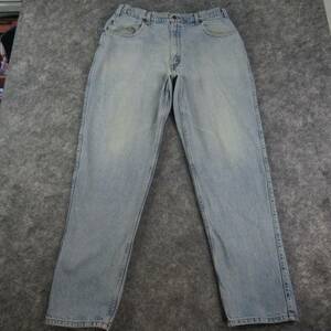 Vintage Levis Jeans Mens 35x33* Blue 545 Loose Fit Brown Tab 90's Straight Denim 海外 即決