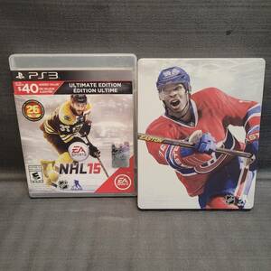 NHL 15 Steelbook Edition (Sony PlayStation 3, 2014) PS3 Video Game 海外 即決
