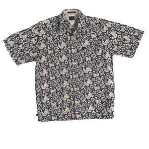 Tommy Hilfiger Vintage Short Sleeve Button Up Shirt 90s Paisley Men L 海外 即決