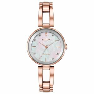 Citizen Axiom EM0803-55D Women’s Quartz Eco-Drive Watch Retail Price $425 海外 即決