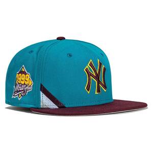 New Era New York Yankees Big Stripes 59FIFTY Fitted Hat 1999 WS Side Patch 7 3/4 海外 即決
