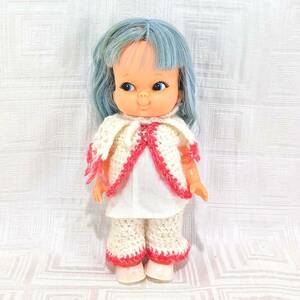 Rare Shiba Doll with Blue Hair + Handmade Outfit 海外 即決