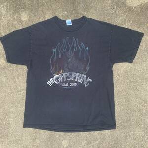 Vintage The Offspring Shirt Mens XL Black Faded 2005 Tour Band Concert Music 海外 即決