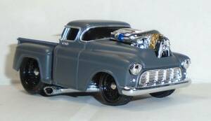 55 Chevy Bel Air Gasser Pickup Truck Muscle Machines Custom 1/64 some hot wheels 海外 即決