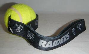 Las Vegas Oakland Raiders NFL Football Tennis Ball Toss Tug of War Pet Dog Toy 海外 即決